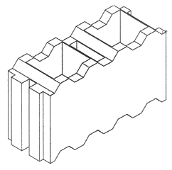 Imagen de la patente MODELO INDUSTRIAL DE BLOQUE