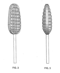 Imagen de la patente MODELO INDUSTRIAL DE PALETA EN FORMA OVAL VICELADA CON SUPERFICIE DE GRANOS EN ALTO RELIEVE