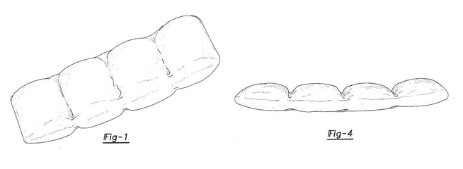 Imagen de la patente MODELO INDUSTRIAL DE GALLETA RELLENA.