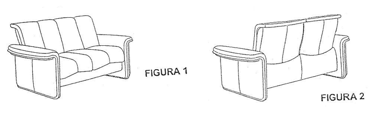 Imagen de la patente MODELO INDUSTRIAL DE SOFA.