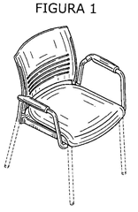 Imagen de la patente MODELO INDUSTRIAL DE SILLA.