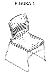 Imagen de la patente MODELO INDUSTRIAL DE SILLA.
