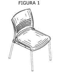Imagen de la patente MODELO INDUSTRIAL DE SILLA.