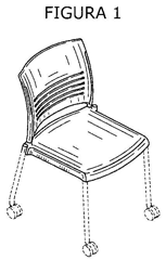 Imagen de la patente MODELO INDUSTRIAL DE SILLA.