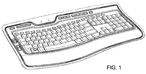 Imagen de la patente MODELO INDUSTRIAL DE PORCIoN DE TECLADO.