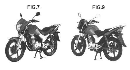 Imagen de la patente MODELO INDUSTRIAL DE MOTOCICLETA.