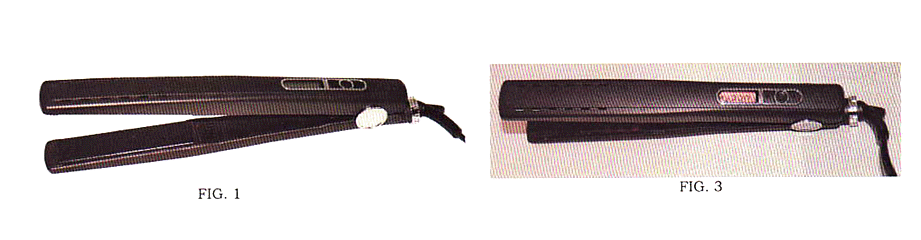 Imagen de la patente MODELO INDUSTRIAL DE PLANCHA ELECTRICA PARA EL CABELLO.