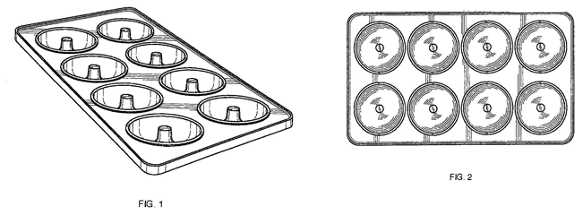 Imagen de la patente MODELO INDUSTRIAL DE PLACA DE PARRILLA PARA DONAS MINIATURA.