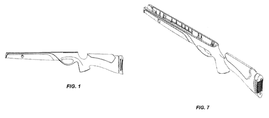 Imagen de la patente MODELO INDUSTRIAL DE CULATA PARA RIFLES DE AIRE.