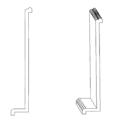 Imagen de la patente MODELO INDUSTRIAL DE CUBIERTA PARA MUEBLES DE COCINA.