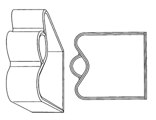 Imagen de la patente MODELO INDUSTRIAL DE SUAJE PARA ASA DE BOLSA