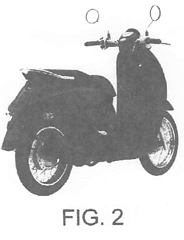 Imagen de la patente MODELO INDUSTRIAL DE MOTONETA.