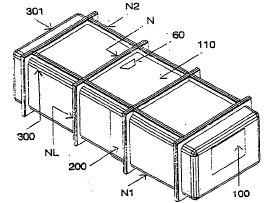 Imagen de la patente MODULO HABITACIONAL PREFABRICADO APILABLE