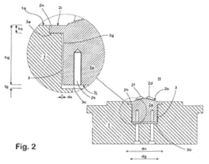 Imagen de la patente MOLDE DE FUNDICION DURABLE Y COMPLEMENTO DE MOLDE DE FUNDICION.