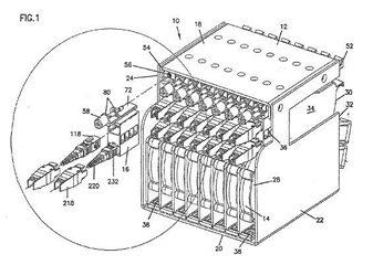 Imagen de la patente MoDULO SEPARADOR DE FIBRAS oPTICAS.