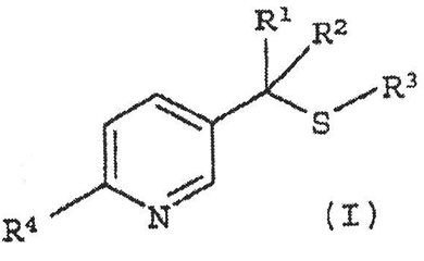Imagen de la patente PROCESO PARA LA PREPARACION DE 5-(1-ALQUILTIO)ALQUILPIRIDINAS 2-SUBSTITUIDAS.
