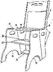 Imagen de la patente SILLA CONVERTIBLE EN ESCALERA