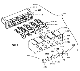 Imagen de la patente SISTEMA DE CONECTOR DE ALAMBRES ENCHUFABLES SIN TORNILLOS.