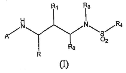 Imagen de la patente SULFONAMIDAS INHIBIDORAS DE PROTEASA DE VIH.
