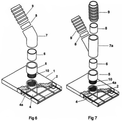 Imagen de la patente TAPA DE REGISTRO CON COPLE CONECTOR Y DISPOSITIVO DE CONEXION.