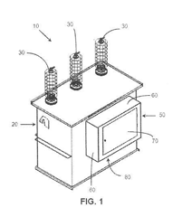 Imagen de la patente TRANSFORMADOR CON CAJA DE PROTECCIoN PARA TERMINALES DE BAJA TENSION