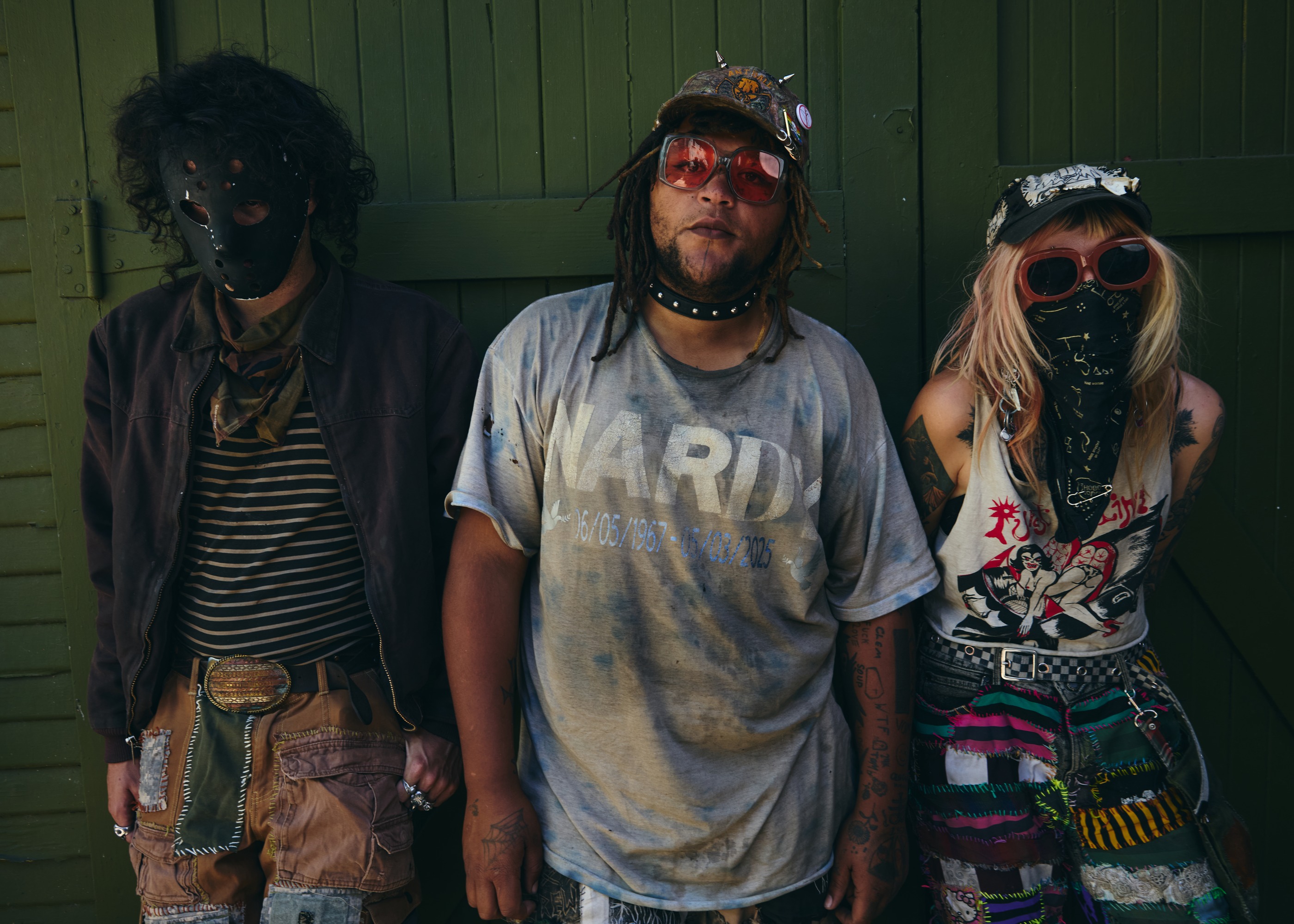 Crisis Crew x Medicine Box at Medium Sized Backyard — full band interview portrait at LA venue