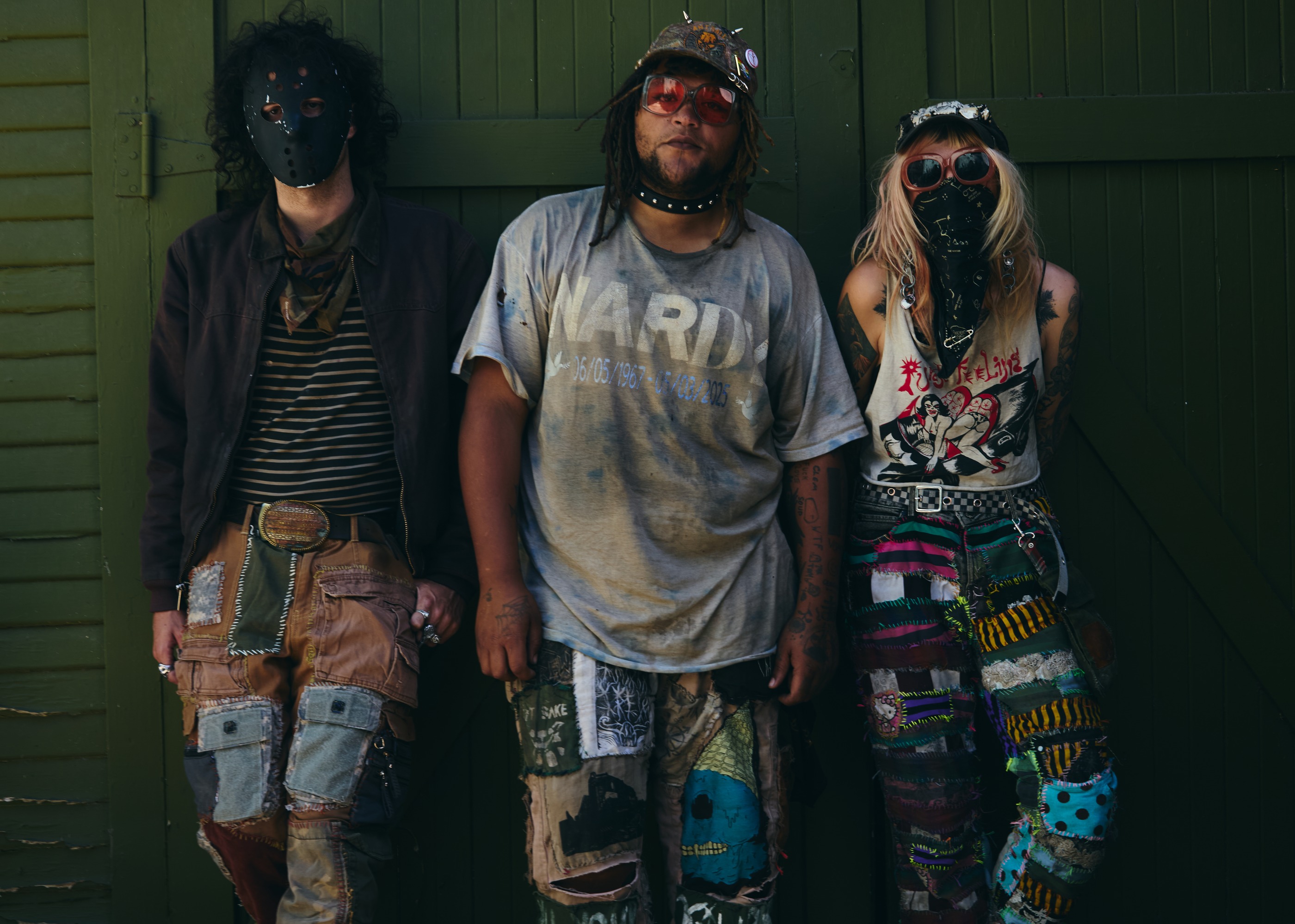 Crisis Crew x Medicine Box at Medium Sized Backyard — editorial music press photo, indie band photoshoot