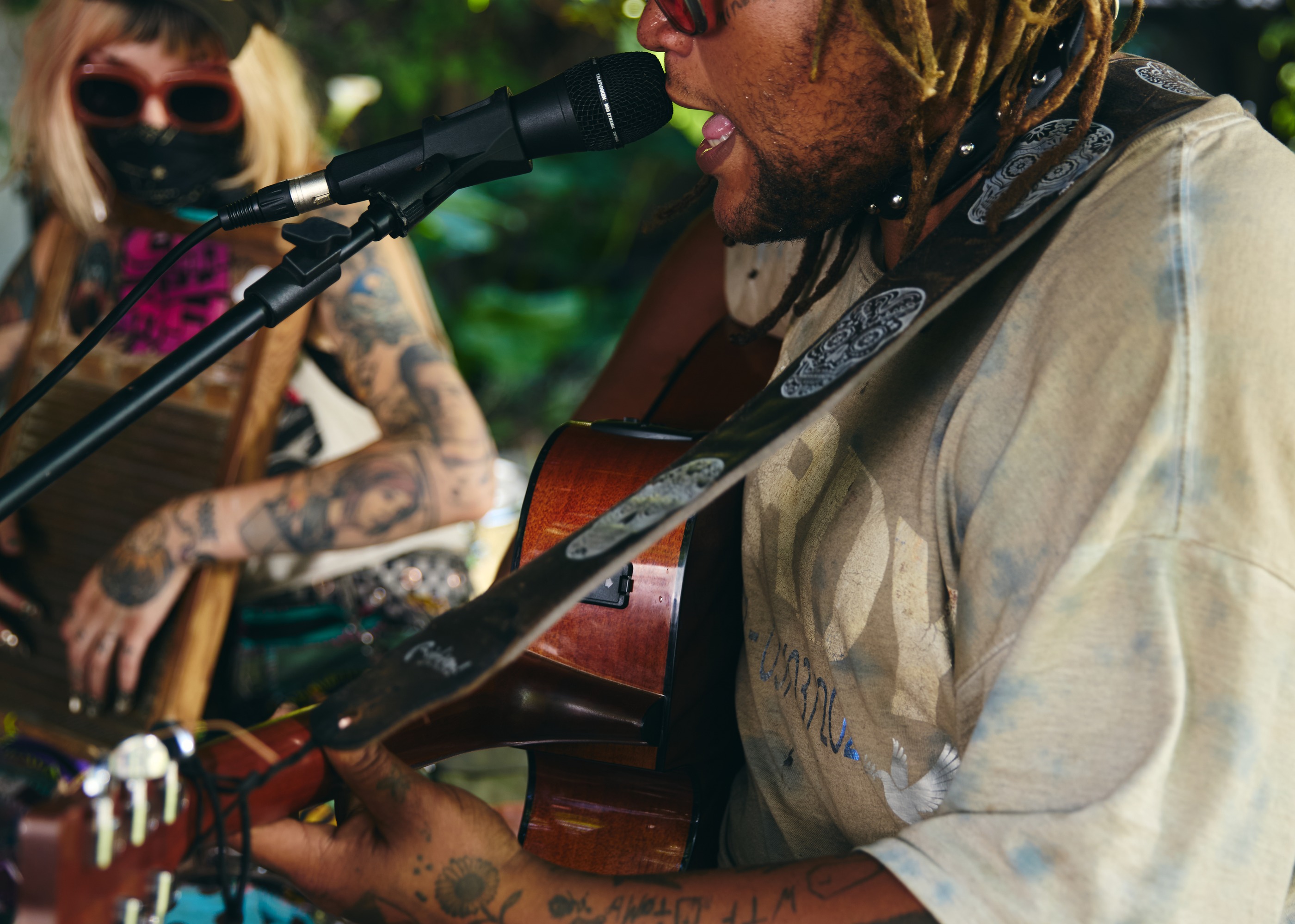 Crisis Crew x Medicine Box at Medium Sized Backyard — indie music press photoshoot, traveling band on tour