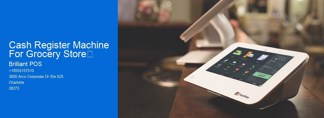 Cash Register Machine For Grocery Store	