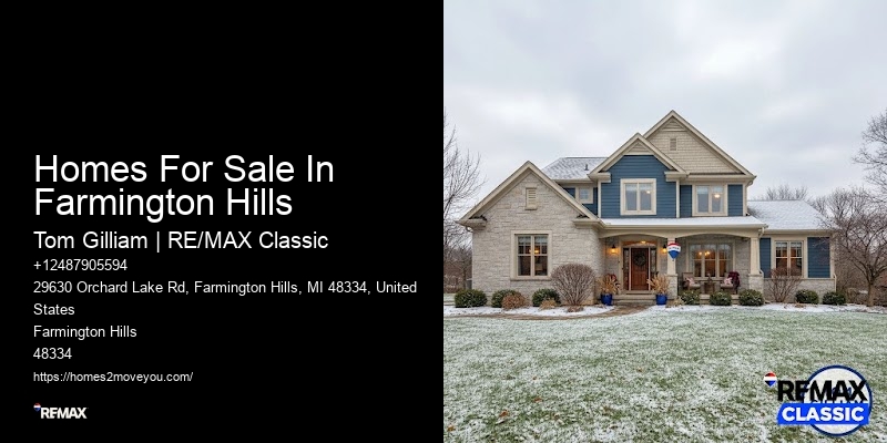 Homes For Sale In Farmington Hills