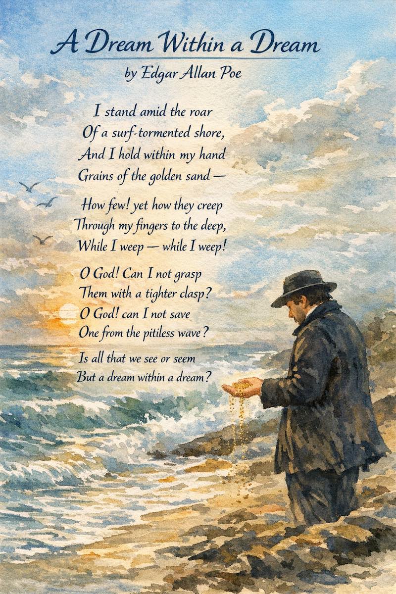 "A Dream Within a Dream" (Excerpt) by Edgar Allan Poe
