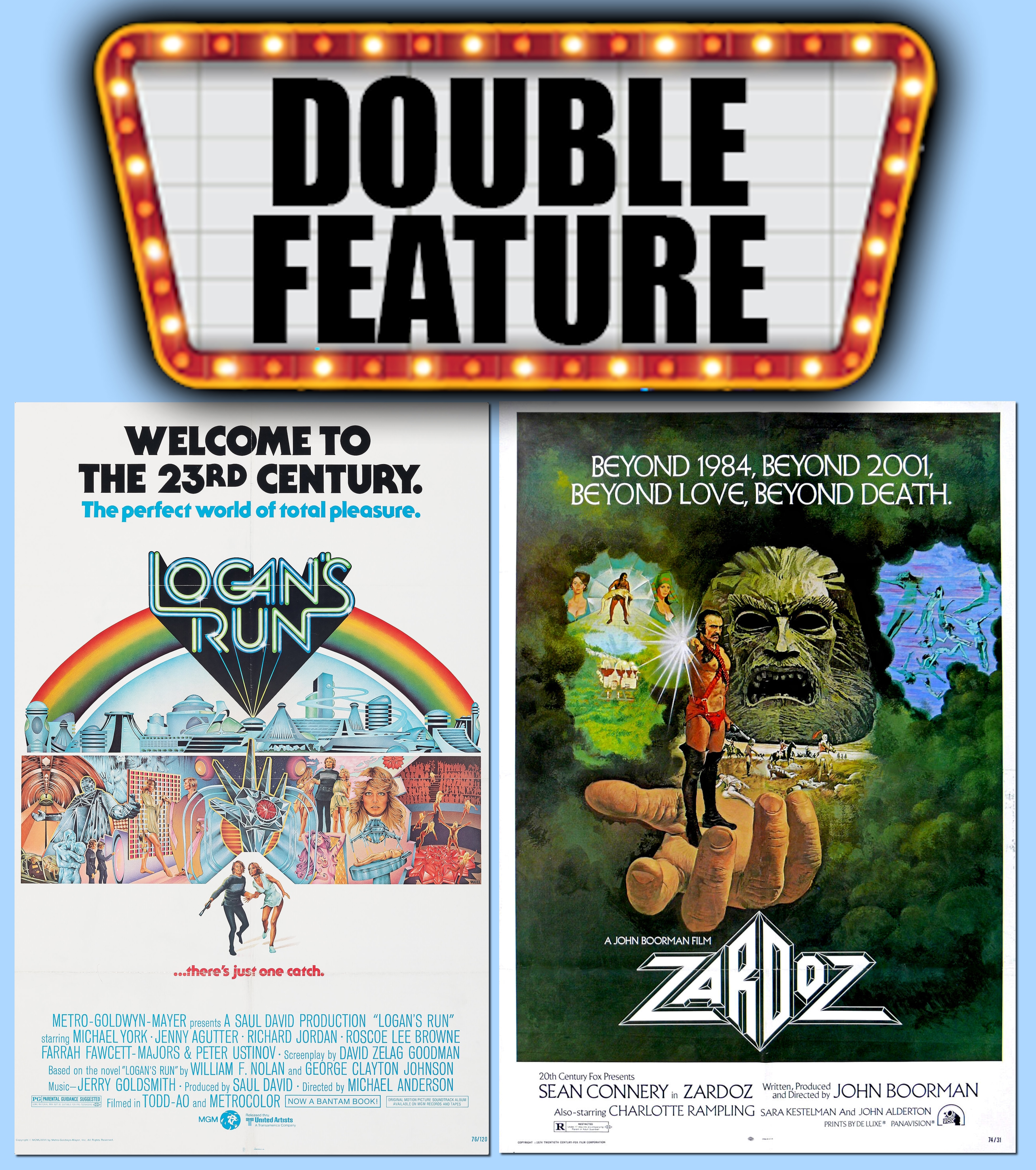 Zardoz (1974) & Logan’s Run (1976): When Utopia Turns Against You