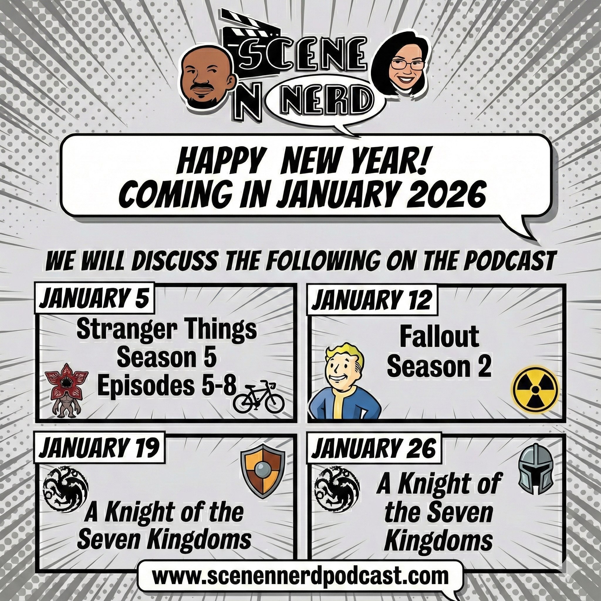 Happy New Year! Kicking Off 2026 with Stranger Things, Fallout, and a Return to Westeros