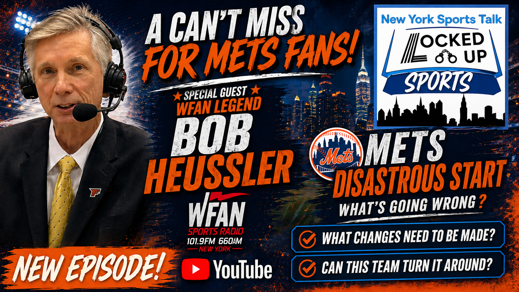 WFAN Legend Bob Heussler Discusses Mets Disastrous Start