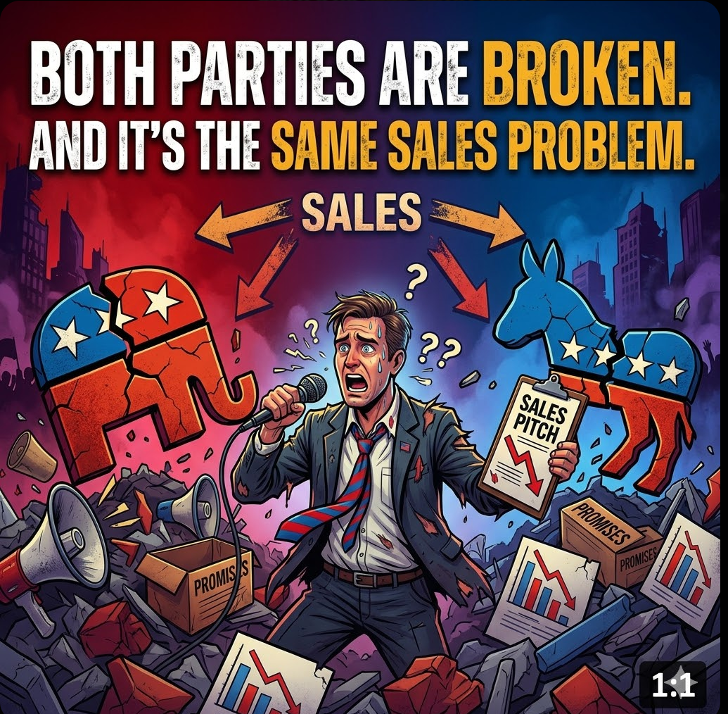 Both Parties Are Broken. And It's the Same Sales Problem. Both Parties Are Broken. And It's the Same Sales Problem.