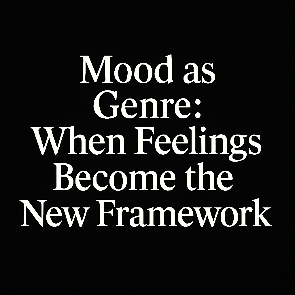 Mood as Genre: When Feelings Become the New Framework Mood as Genre: When Feelings Become the New Framework