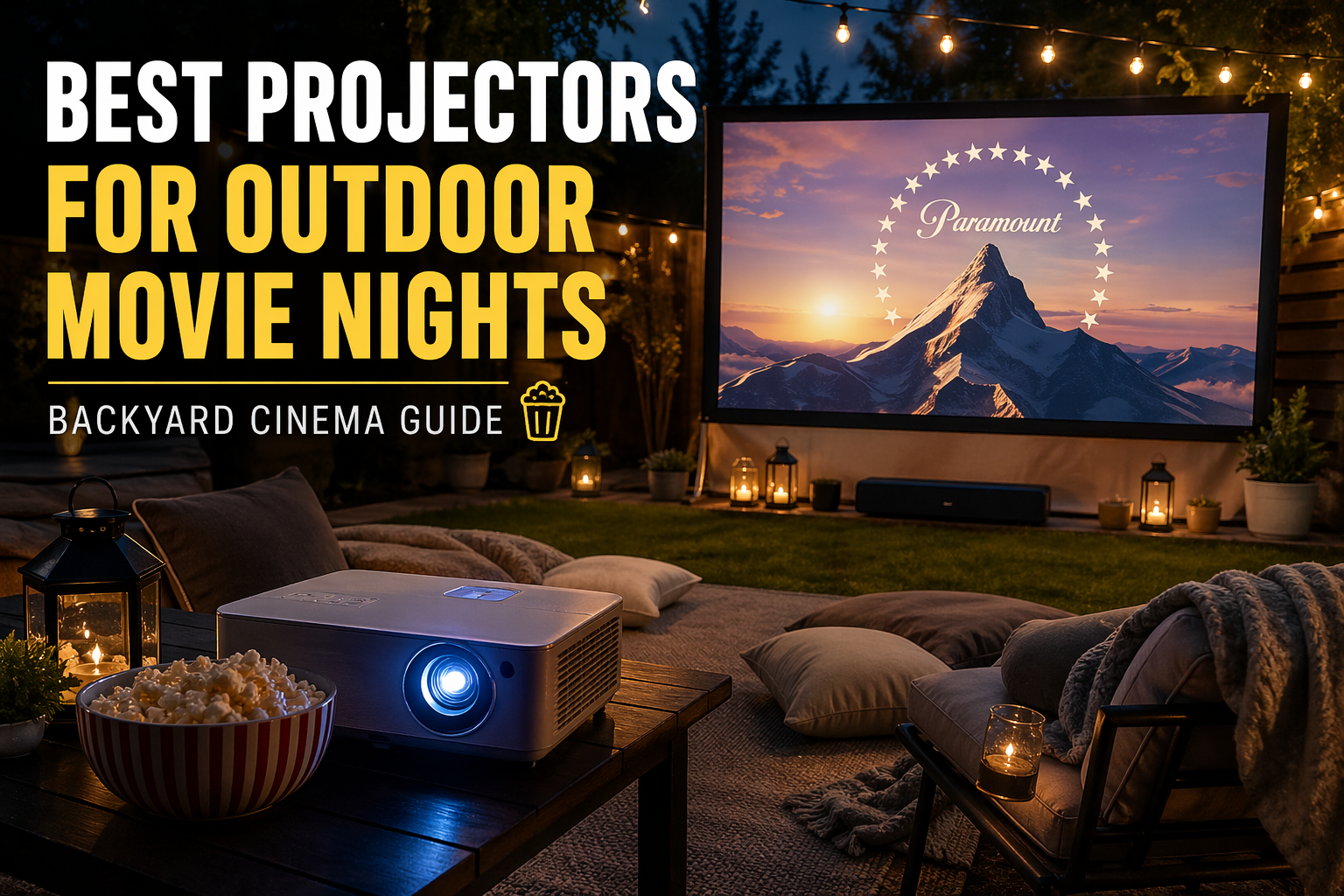 Best Projectors for Outdoor Movie Nights (Backyard Cinema Guide)