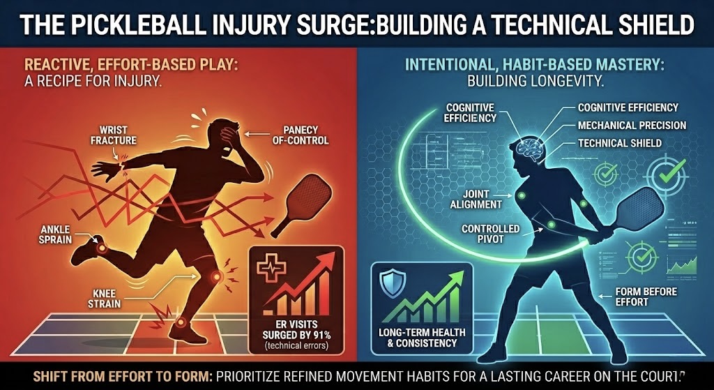Why Your Pickleball Game Might Be a Trip to the ER: The Surprising Rise of Court Injuries