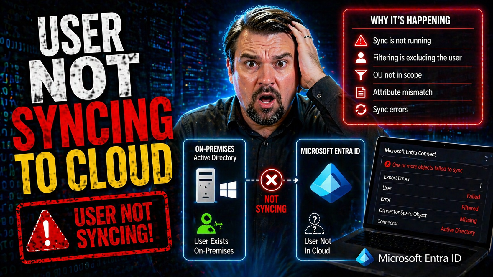 User Not Syncing to Cloud: Complete Troubleshooting Guide for Microsoft Entra ID