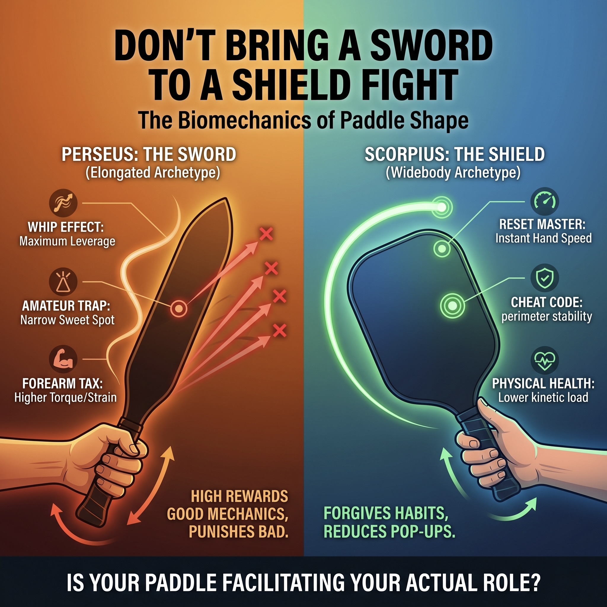 The Geometry of Winning: Why Your Pickleball Paddle Shape is Quietly Ruining Your Game