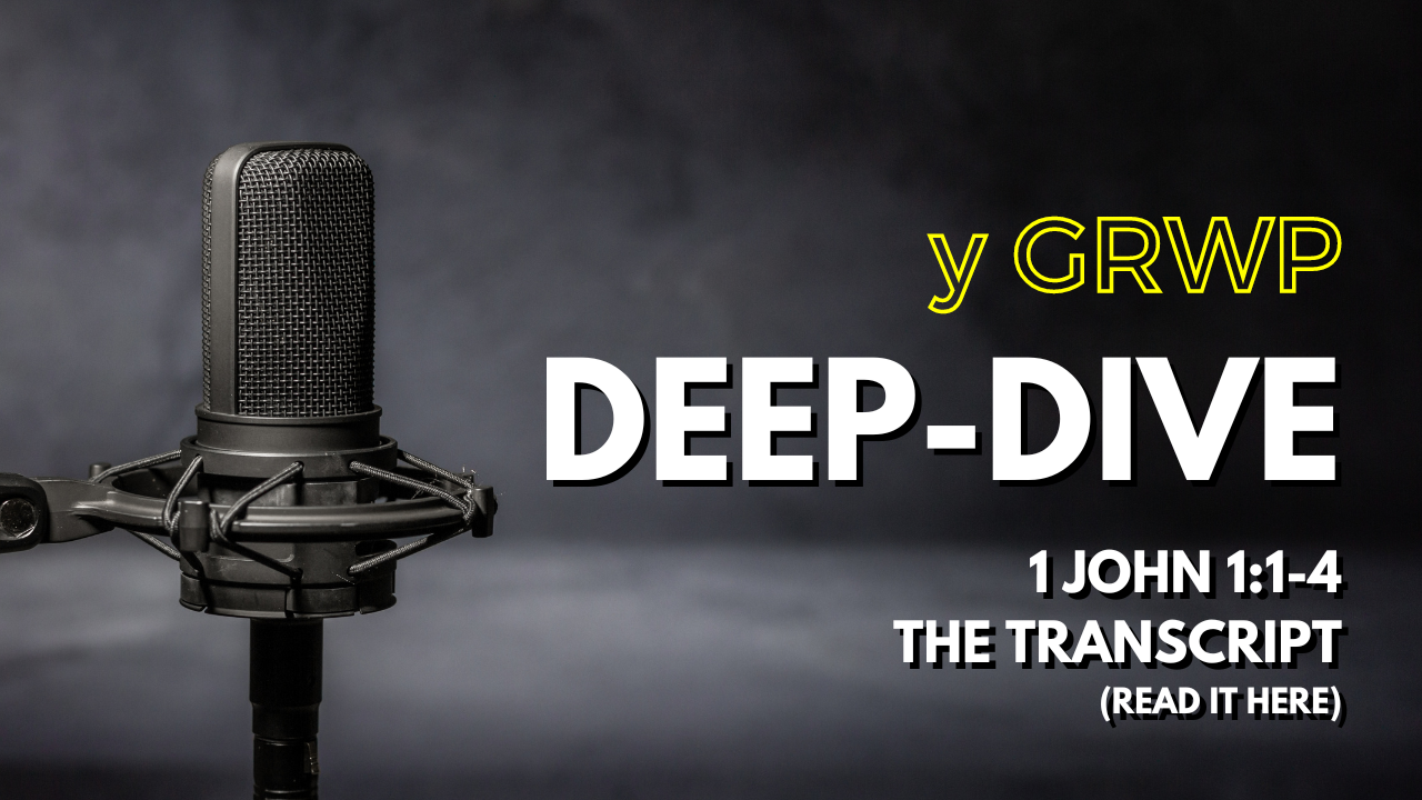 HAPPY New Year! 1 John 1:1-4