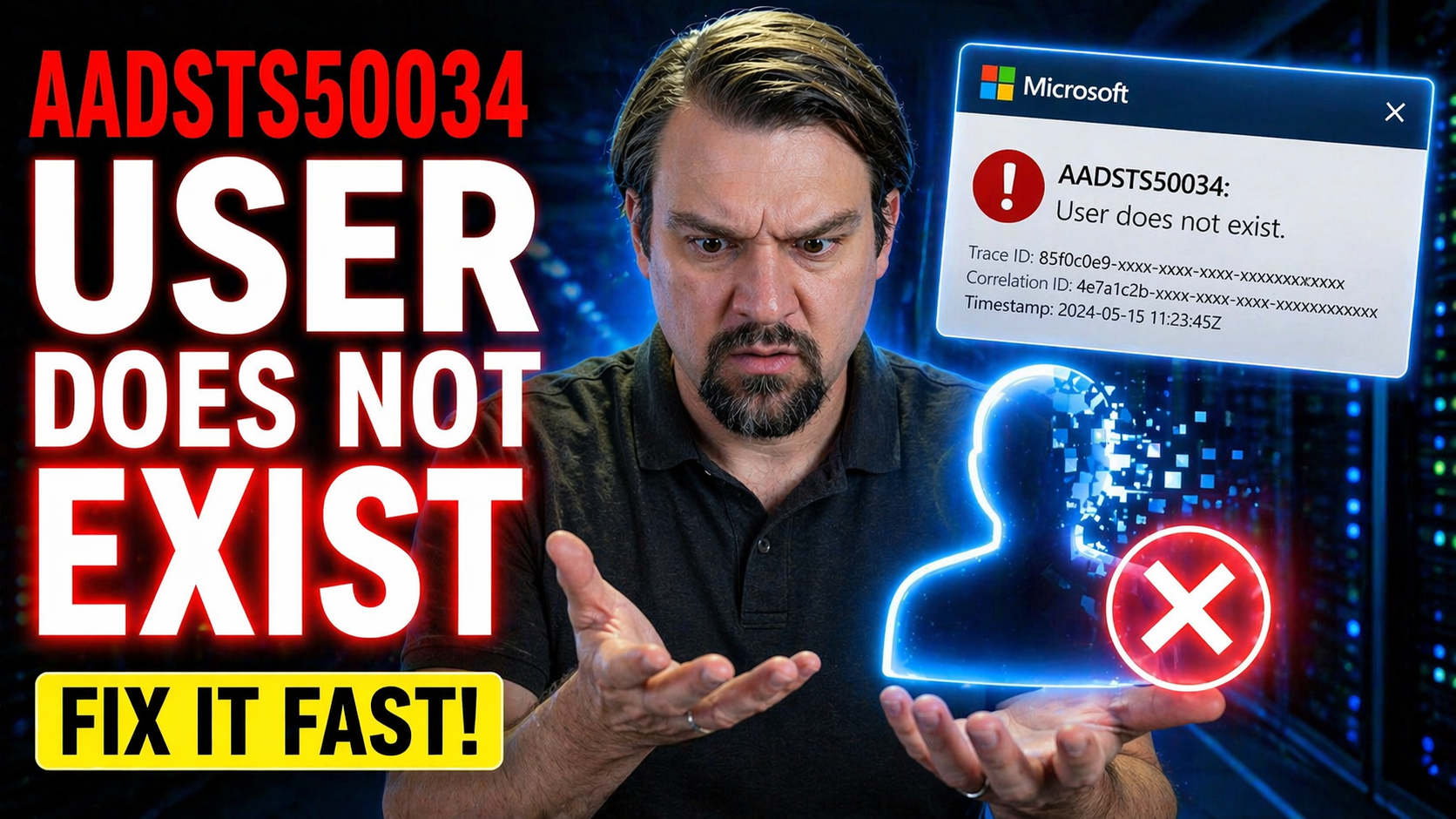 How to Fix Error AADSTS50034: User Does Not Exist in Microsoft Azure AD