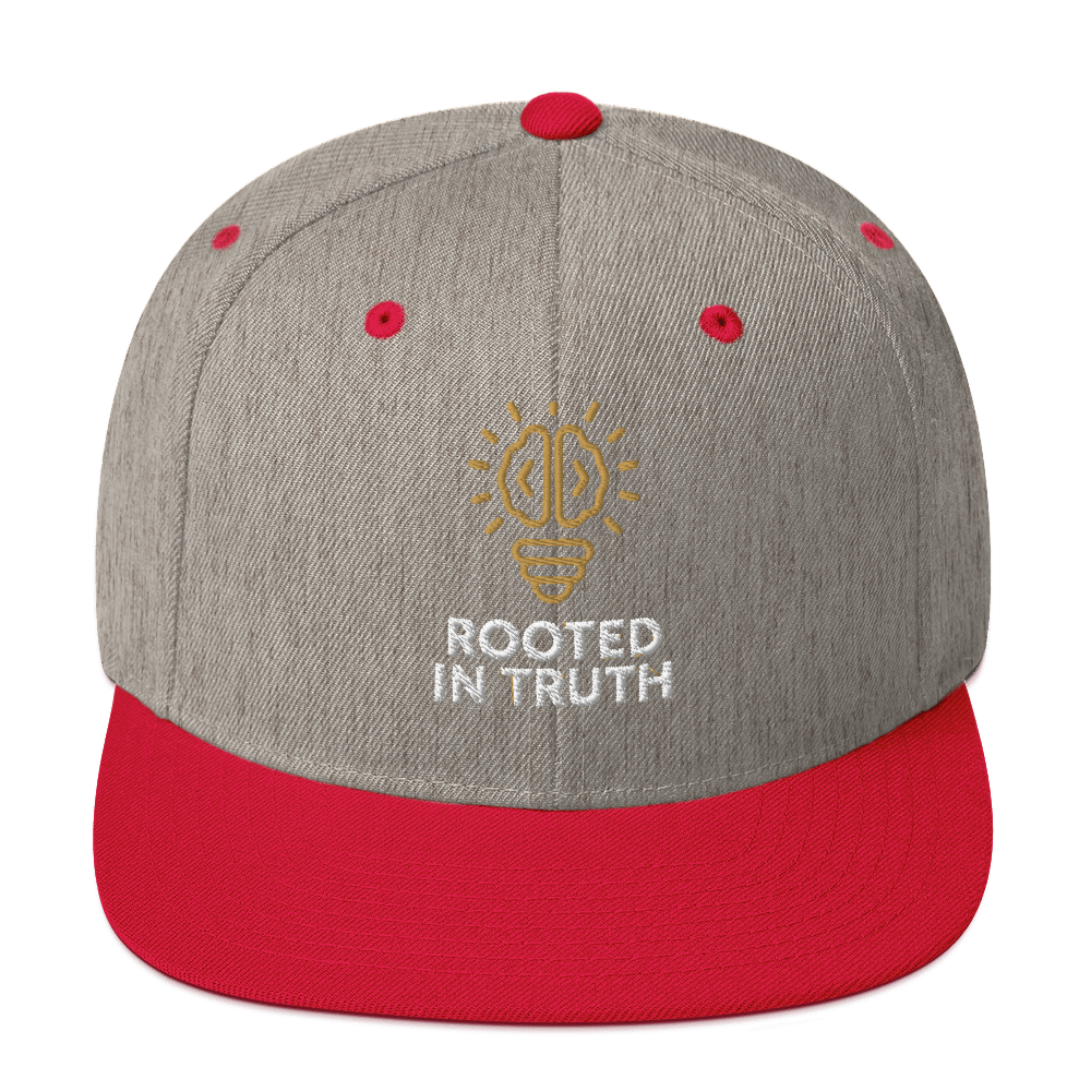 ROOTED IN TRUTH – Legacy Snapback Collection – Heather Gray/Red