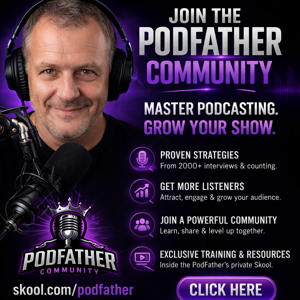 🎙️ My Podcast Coaching Community — Join the PodFather My Skool Community