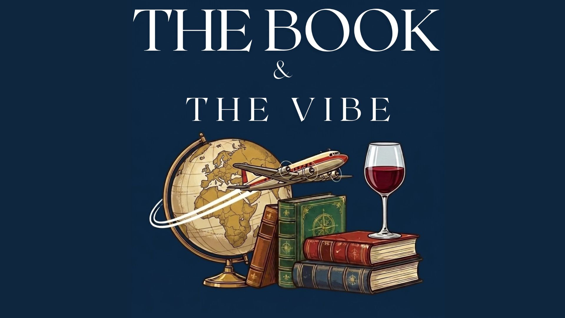 The Book and The Vibe. A Mostly Historical Fiction Podcast. Logo