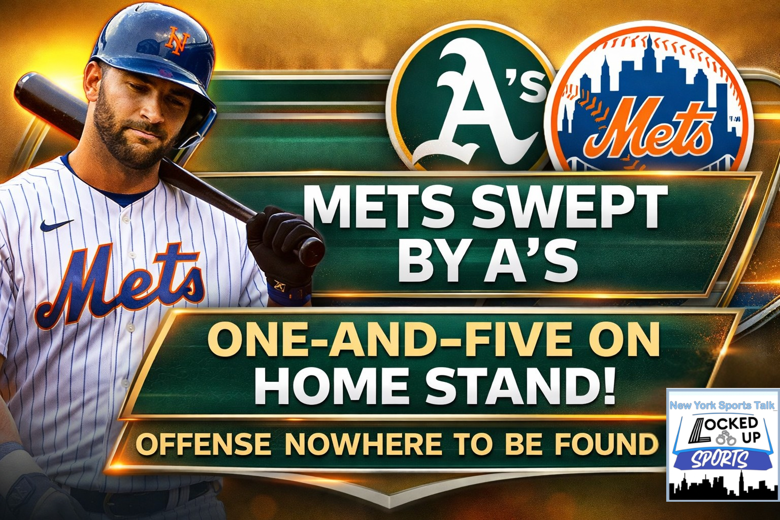 1–5 HOMESTAND DISASTER — Mets Bats Go Silent 1–5 HOMESTAND DISASTER — Mets Bats Go Silent