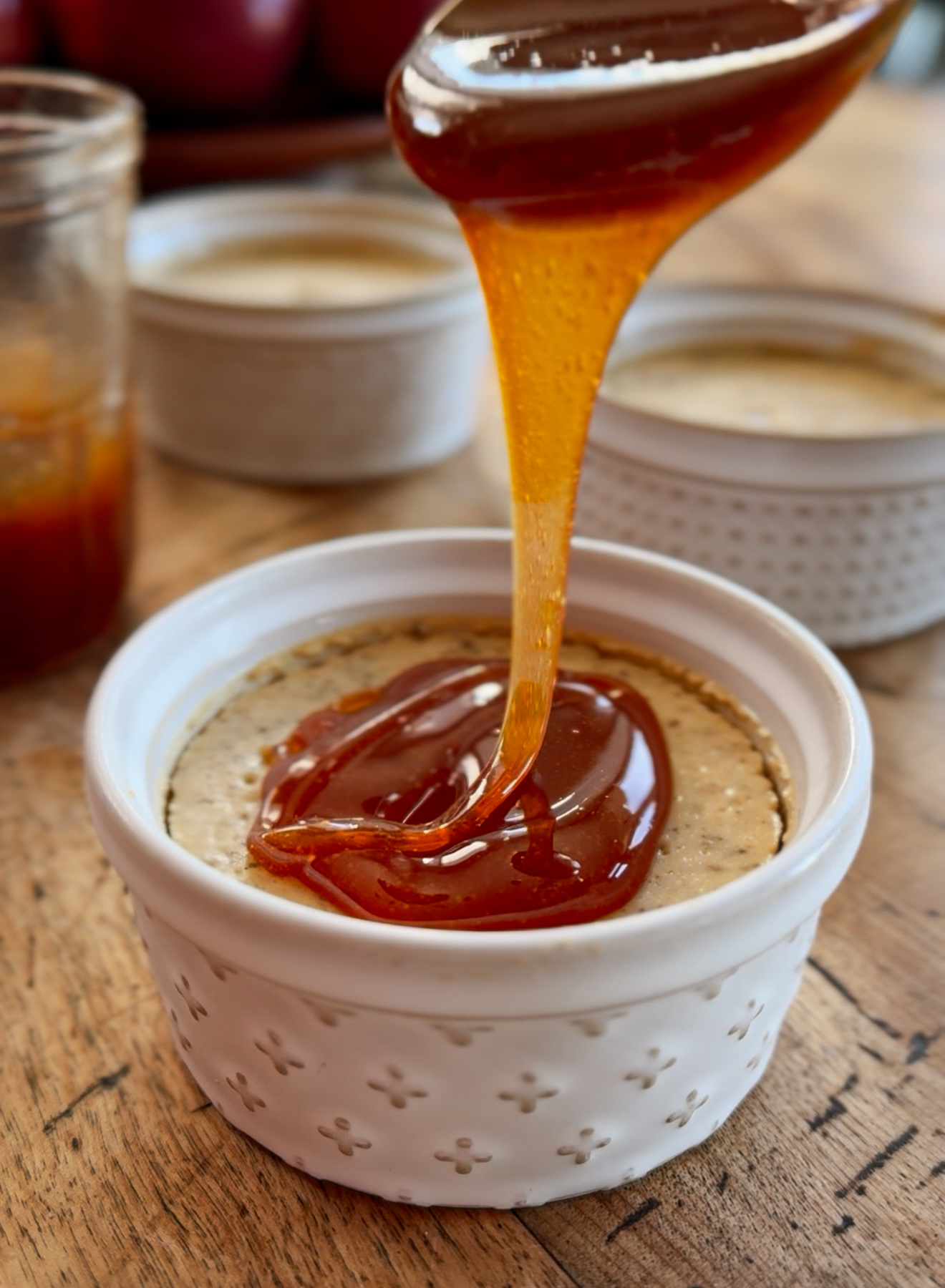 Crustless Chai Spiced Apple Cider Cheesecakes Crustless Chai Spiced Apple Cider Cheesecakes