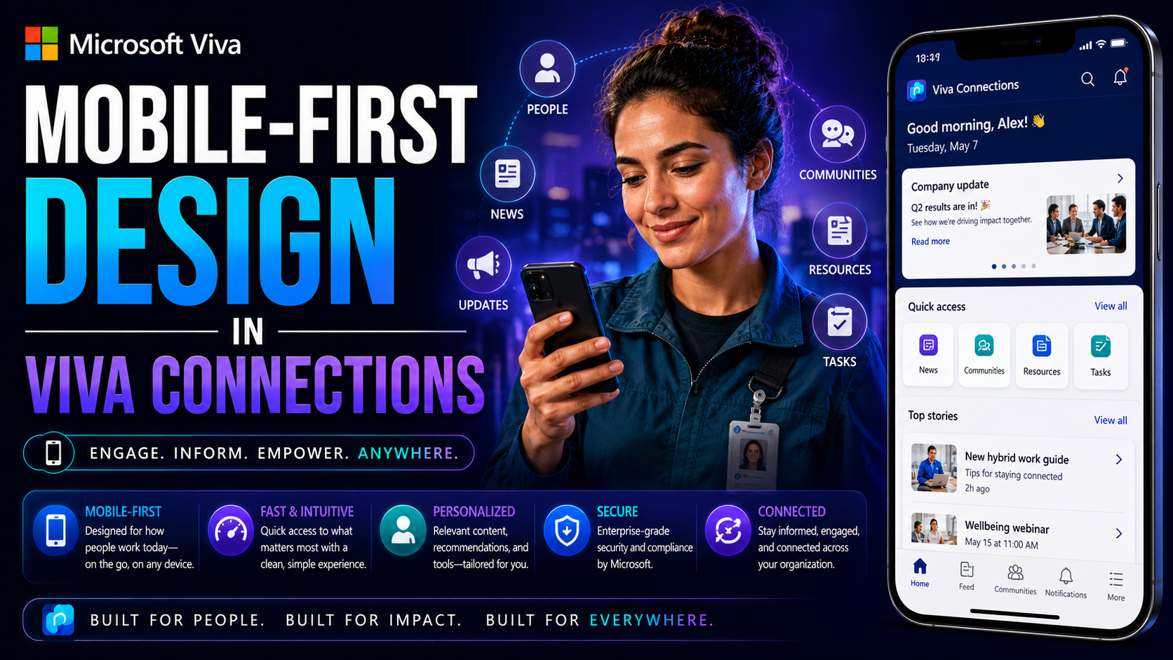 Mobile-First Design in Viva Connections: Keys to Employee Engagement and Adoption Mobile-First Design in Viva Connections: Keys to Employee Engagement and Adoption