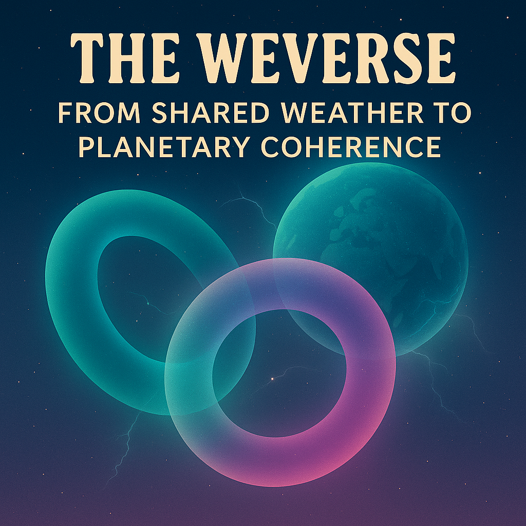 The WeVerse: From Shared Weather to Planetary Coherence