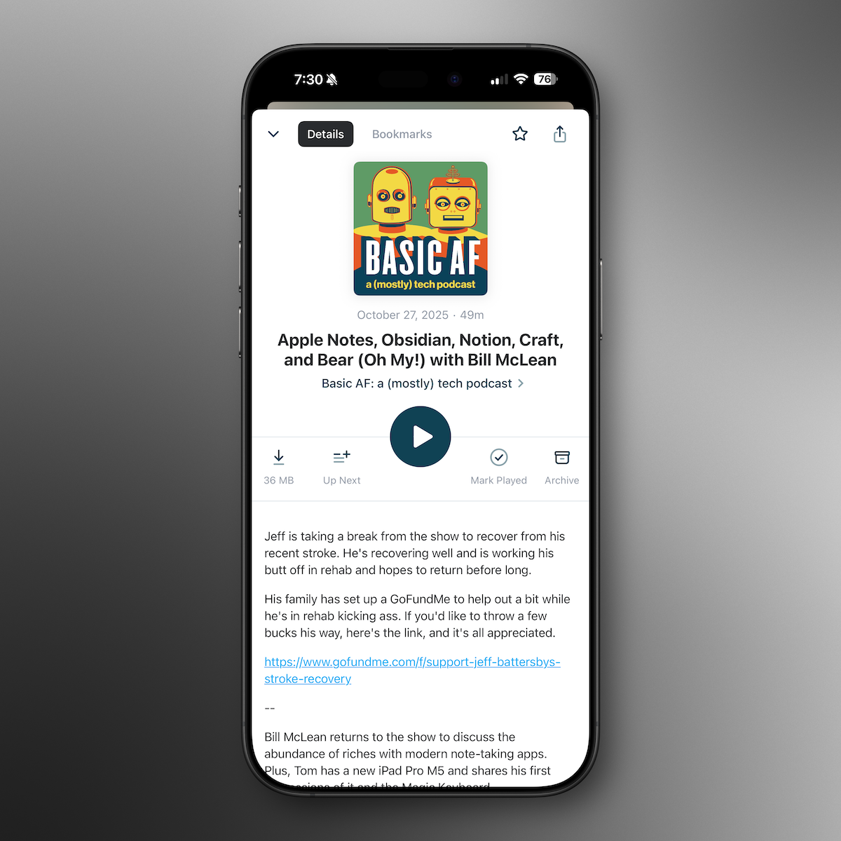 Apple Notes, Obsidian, Notion, Craft, and Bear (Oh My!) with Bill McLean